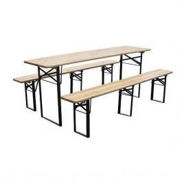 Set mobilier gradina/terasa pliabil 1 masa 2 banci 175 cm dortmund