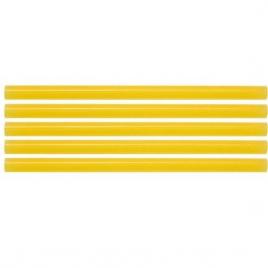 Baton silicon pentru pistol lipit galben 24 buc 7x100 mm