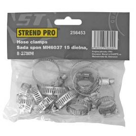 Coliere pentru furtun set 15 buc 8-27 mm strend pro