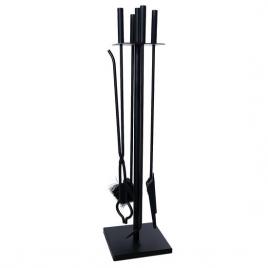 Set accesorii semineu suport cu 4 piese 81 cm