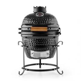 Gratar gradina grill rotund ceramic cu capac 35x40.5x55 cm kamado egg 13 