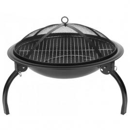 Gratar gradina grill rotund metal 54x25 cm homefire bbq