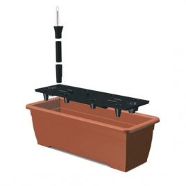 Jardiniera pentru flori cu sistem irigatie maro 11 l 60x18x14 cm strend pro