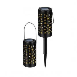 Lampa solara pentru gradina led set 2 buc 6x6x41 cm yildun
