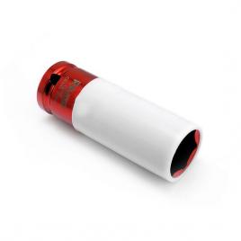 Cap tubular impact plastificat 21mm cheie cu protectie pentru jante aluminiu