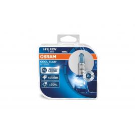 Set 2 becuri auto cu halogen osram h1 12v 55w p145s cool blue intense 4200k