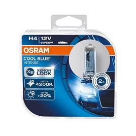 Set 2 becuri auto cu halogen osram h4 12 60/55w p43t cool blue intense box 4200k