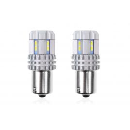 Set becuri auto cu led canbus p21 r5w/r10w 22 smd alb 12v/24v