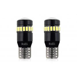 Set becuri auto cu led canbus t10 w5w 19 smd alb 12v