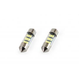 Set becuri auto cu led sofit c5w 9 smd 31mm alb 12v