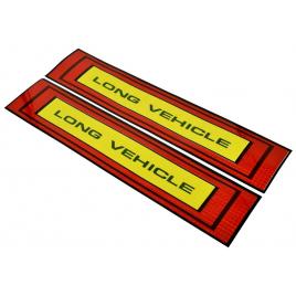 Set sticker reflectorizant pentru camion  long vehicle  50 x 10cm