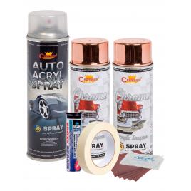 Kit complet reparatie si vopsire jante culoare cupru metalic v2