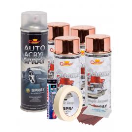 Kit complet reparatie si vopsire jante culoare cupru metalic v4