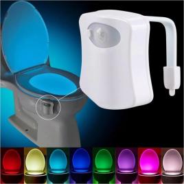 Lampa led pentru toaleta cu senzor de miscare iluminare in 8 culori