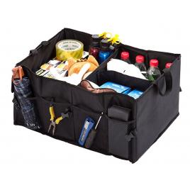 Organizator portbagaj auto cu 9 buzunare 55 x 38 x 26cm culoare neagra