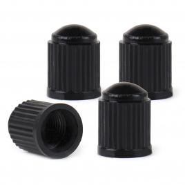 Set 4 capacele auto din plastic pentru ventil culoare neagra