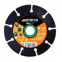 Disc diamantat segmentat lemn taiere uscata 125 mm/1.0 mm jufisto