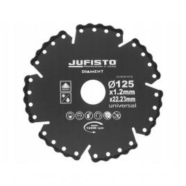 Disc diamantat segmentat universal taiere umeda si uscata 125 mm/1.2 mm jufisto