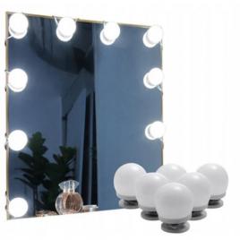 Becuri led pentru oglinda masa de toaleta machiaj usb cu intrerupator set 10 buc