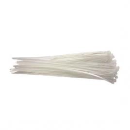 Coliere (fasete) plastic albe 2.5x150 mm set 100 buc beorol
