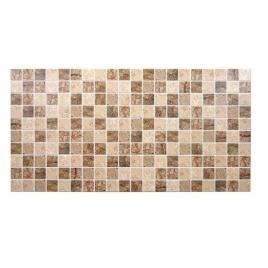 Panou decorativ pvc model mozaic nuante maro murdar 96x48.5 cm