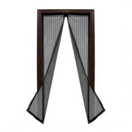 Plasa cu magnet pentru usa impotriva tantarilor mustelor si altor insecte neagra 218x96 cm