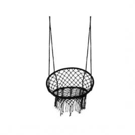 Leagan tip scaun, negru, max 120 kg, 60x62x145 cm, isotrade