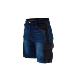 Pantaloni scurti de lucru tip blugi slim fit model denim marimea xl/56 dedra