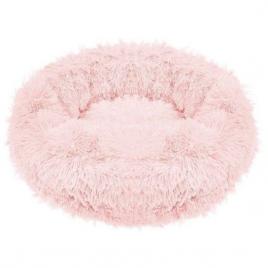 Culcus moale pentru caine/pisica roz murdar 40 cm