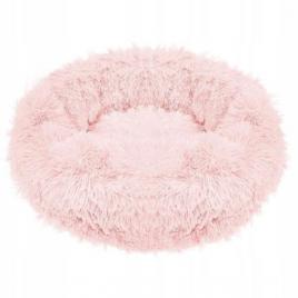 Culcus moale pentru caine/pisica roz murdar 70 cm