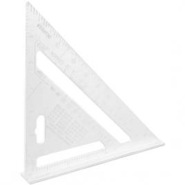 Echer tamplar/dulgher aluminiu triunghiular cu picior 180x4 mm richmann