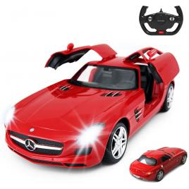 Masinuta Rastar RC - Mercedes-Benz SLS, rosu, 1:14