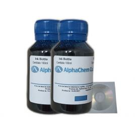 Set Flacon Cerneala AlphaChem Compatibil HP23 2x100ml C1823DE Cyan 2buc Cdr Maxell cu plic