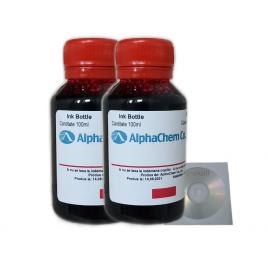 Set Flacon Cerneala AlphaChem Compatibil HP23 2x100ml C1823DE Magenta 2buc Cdr Maxell cu plic