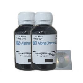 Set Flacon Cerneala AlphaChem Compatibil HP300XL 2x100ml CC641EE Negru 2buc Cdr Maxell cu plic