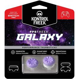 Set 2 Bucati Thumbgrip din Silicon Performance KontrolFreek FPSFreek Galaxy, Thumbstick Accesoriu Controller Switch PRO, Crestere Acuratete si Confort, Mov