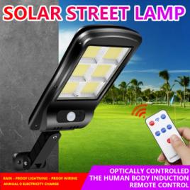 4COB energie solara / 6COB LED-Street lumina senzor de miscare impermeabil de perete Lampa de securitate in aer liber Decor