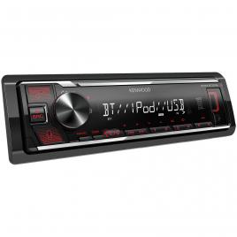 Player auto Kenwood KMM-BT206, 4 x 50W, radio,USB, Bluetooth, AUX, Iluminare rosu