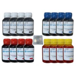 Set Flacon cerneala AlphaChem Compatibil Brother 4x100ml BT6000BK Negru 4x100ml BT5000C Cyan 4x100ml BT5000M Magenta 4x100ml BT5000Y Galben 10buc Crd Maxell cu plic