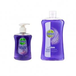 Pachet Săpun Dettol Soothe 250 ml + Rezervă 750 ml