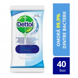 Servetele umede dezinfectante Dettol, 40 buc