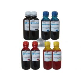 Set Flacon Cerneala AlphaChem Compatibil HP10 2x200ml C4840A Negru 2x200ml C4841A Cyan 2x200ml C4843A Magenta 2x200ml C4842A Galben 8buc Cdr Maxell cu plic