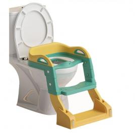 Reductor de toaleta pentru copii si olita portabila-verde