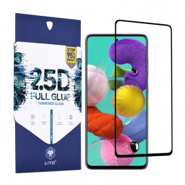 Folie sticla samsung galaxy a52 5g, lito full glue full screen, negru