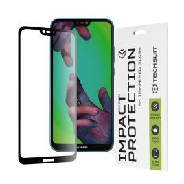 Folie sticla full glue 111d pentru huawei p20 lite, negru