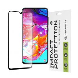 Folie sticla full glue 111d pentru samsung galaxy a70, negru