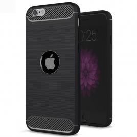 Husa carbon silicone pentru iphone se 2 (2020), negru