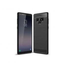 Husa carbon silicone pentru samsung galaxy note 9, negru