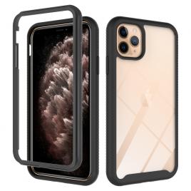 Husa defense 360 + folie protectie pentru iphone 11 pro, negru