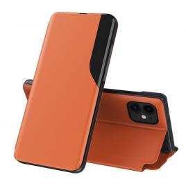 Husa tip carte iphone 12 mini, efold book view, orange